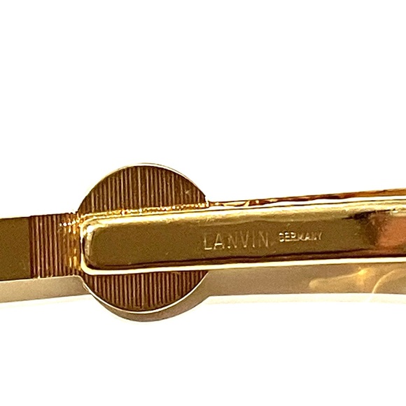 Lanvin Gold Tone Lapis Effect Tie Clip - Picture 7 of 7